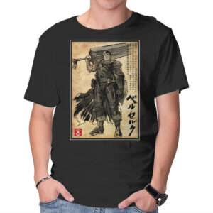 Black Swordsman Woodblock