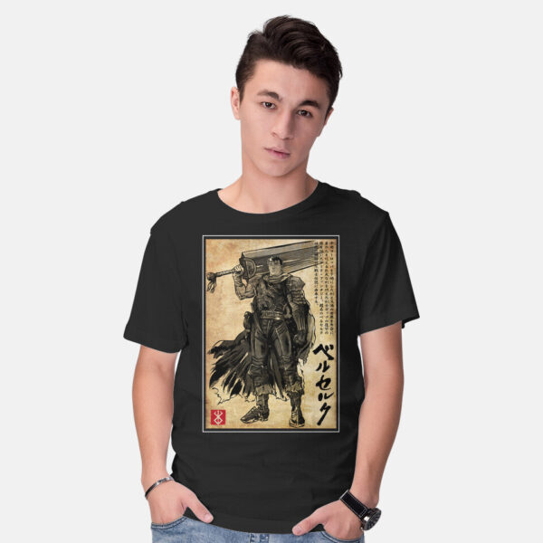 Black Swordsman Woodblock - Image 2