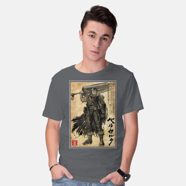 Black Swordsman Woodblock - Image 10
