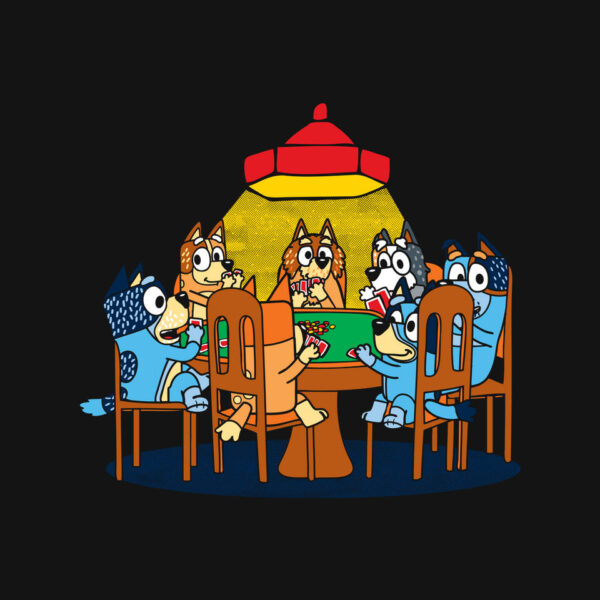 Heelers Playing Poker - Image 4