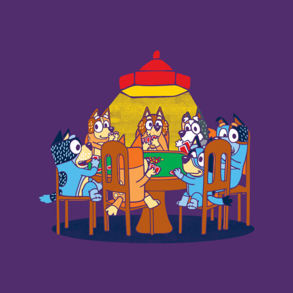 Heelers Playing Poker - Image 20
