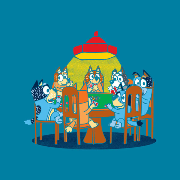 Heelers Playing Poker - Image 16