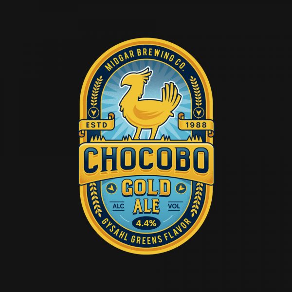 Chocobo Gold Beer Emblem - Image 8