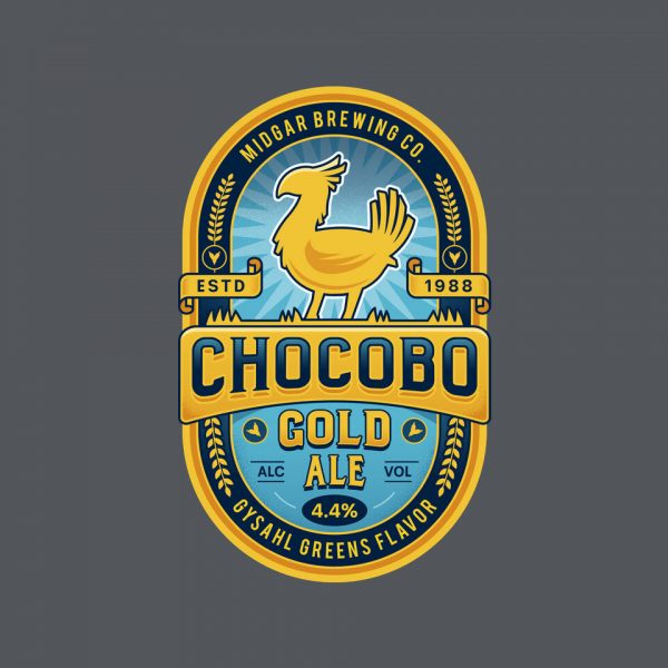 Chocobo Gold Beer Emblem - Image 12