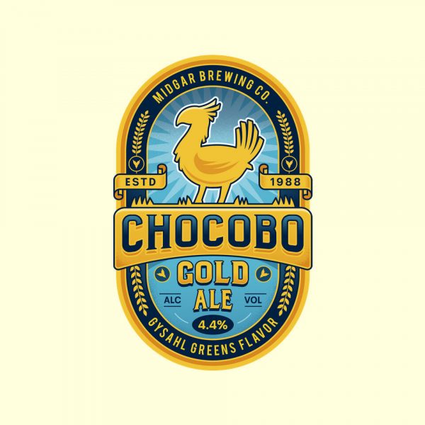 Chocobo Gold Beer Emblem - Image 20
