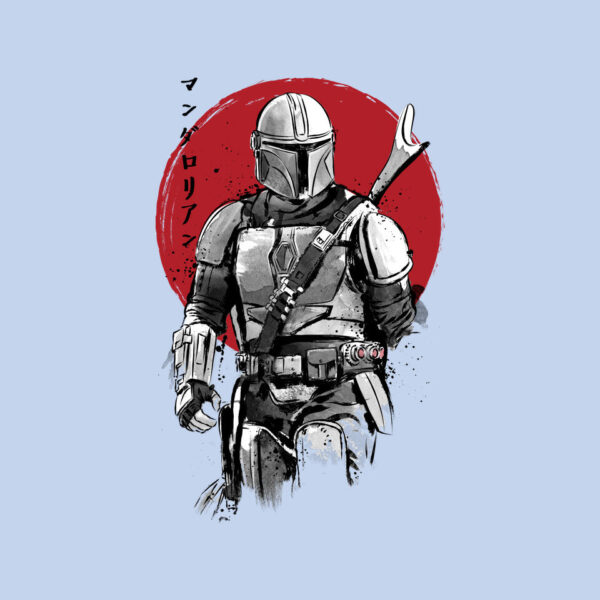 Mandalorian Bounty Hunter Sumi-e - Image 8