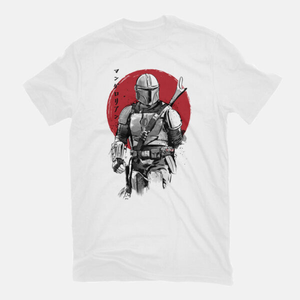 Mandalorian Bounty Hunter Sumi-e - Image 3