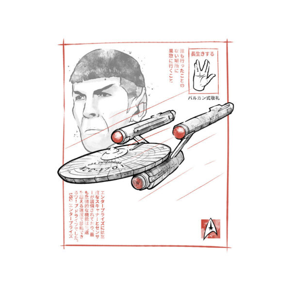 USS Enterprise Sumi-e - Image 4