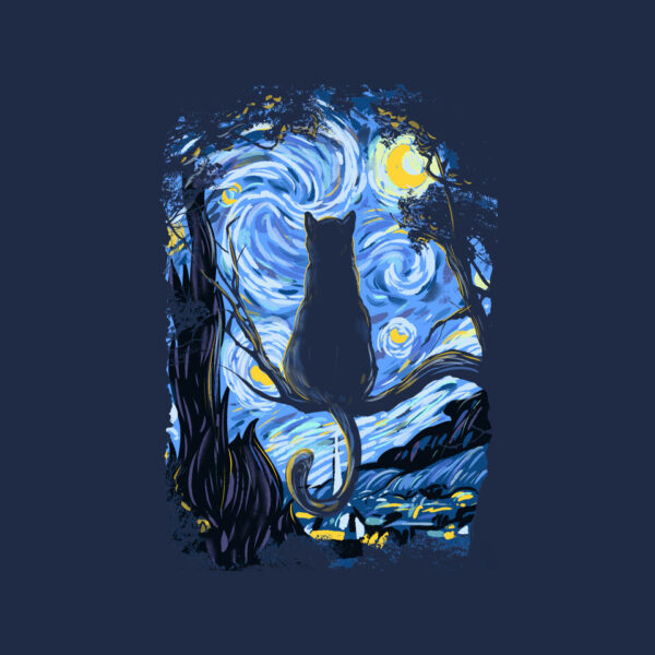 Cat Starry Night - Image 8