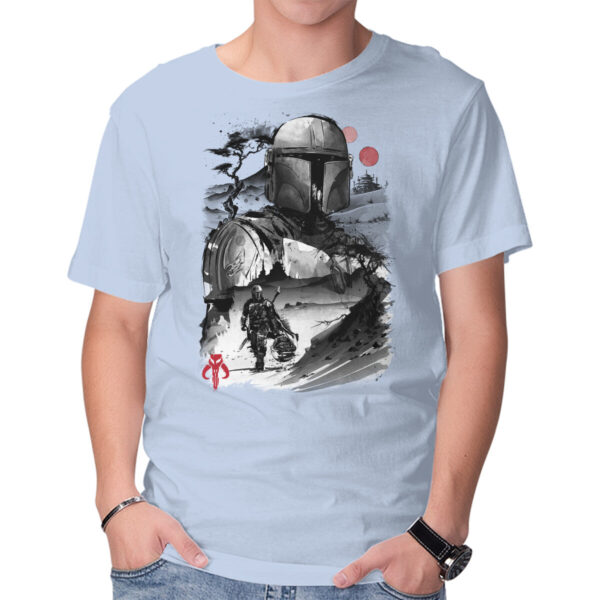 Bounty Hunter In The Desert Sumi-e - Image 13