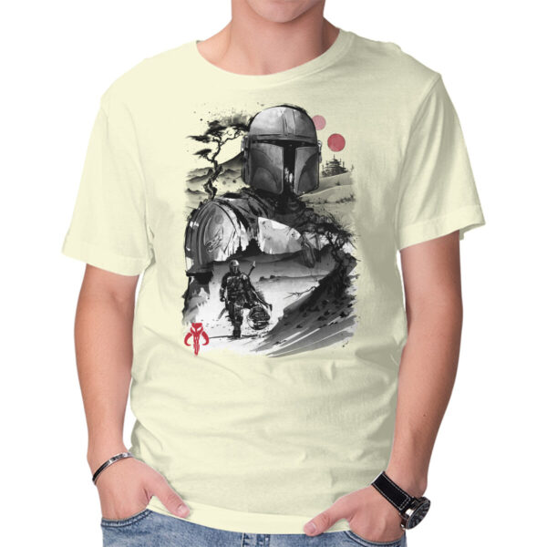 Bounty Hunter In The Desert Sumi-e - Image 9