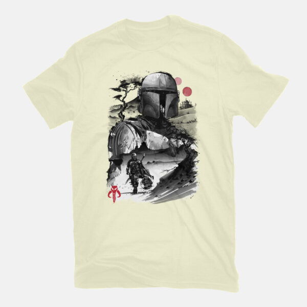 Bounty Hunter In The Desert Sumi-e - Image 11