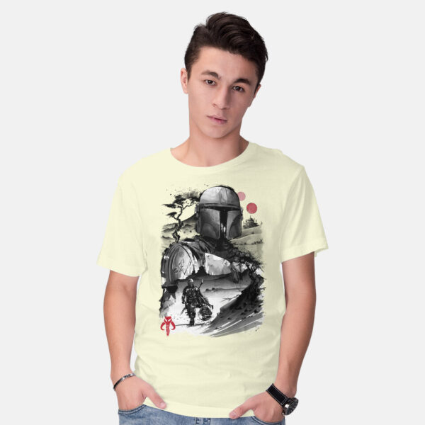 Bounty Hunter In The Desert Sumi-e - Image 10