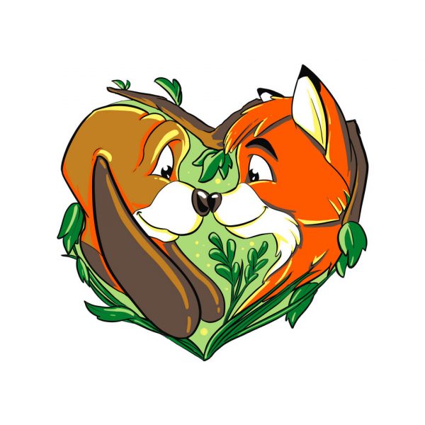 Dog And Fox Friendship - Image 4