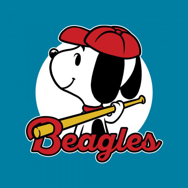 Comic Beagle Baseball - Image 20