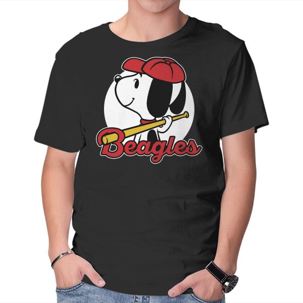 Comic Beagle Baseball