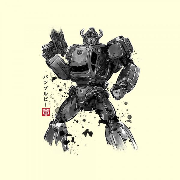 Yellow Bumble Sumi-e - Image 12