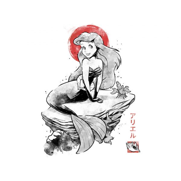 Queen Of The Wave Sumi-e - Image 4