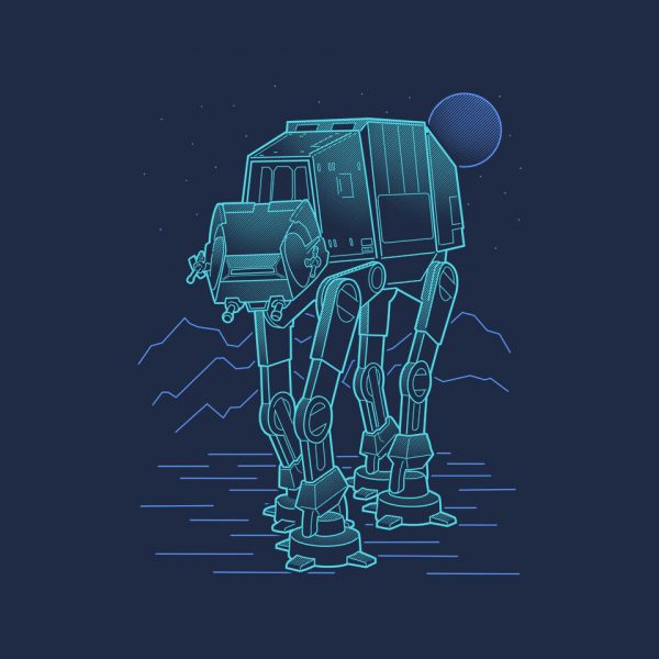 Neon Line-Art Armored Walker - Image 8