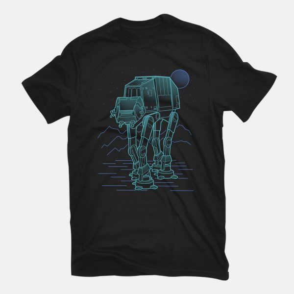 Neon Line-Art Armored Walker - Image 3