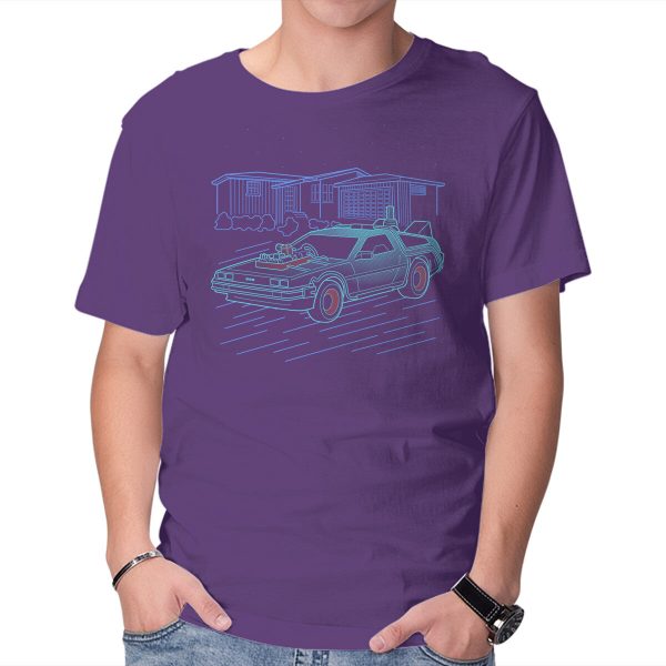 Neon Line-Art De Lorean - Image 9