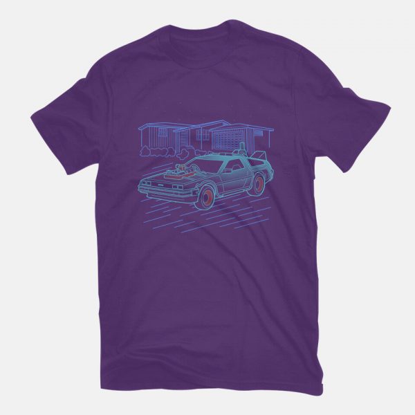 Neon Line-Art De Lorean - Image 11