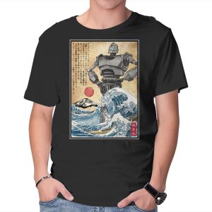 The Iron Giant In Japan Woodblock