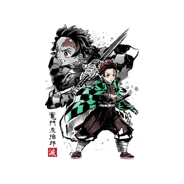 Slayer Tanjiro Sumi-E - Image 4