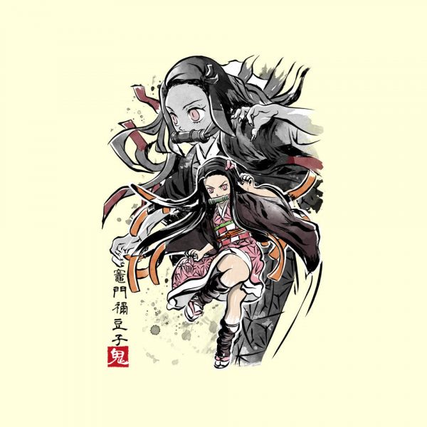 Demon Nezuko Sumi-E - Image 4