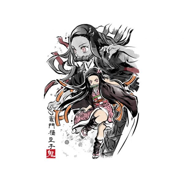 Demon Nezuko Sumi-E - Image 8