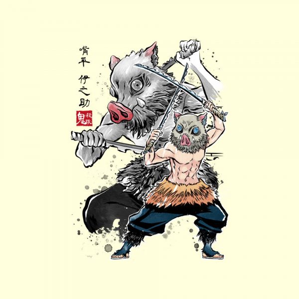 Slayer Inosuke Sumi-E - Image 8