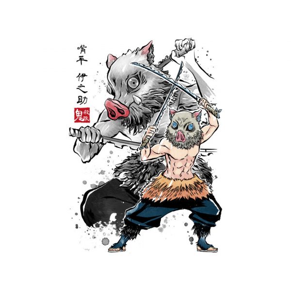 Slayer Inosuke Sumi-E - Image 4