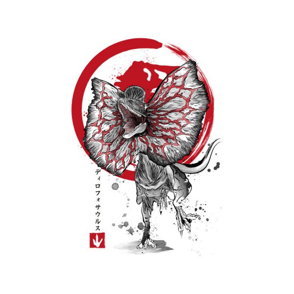 Dilophosaurus Sumi-E - Image 8