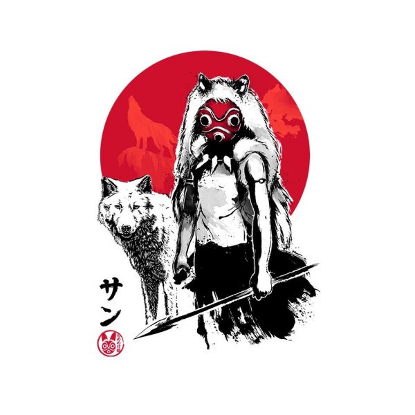 Wolf Girl Sumi-e - Image 4